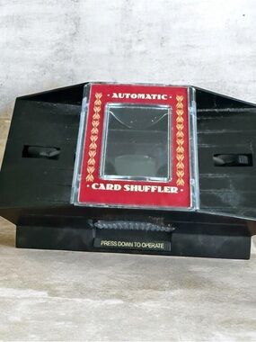 Automatic Card Shuffler - Black with Red Trim